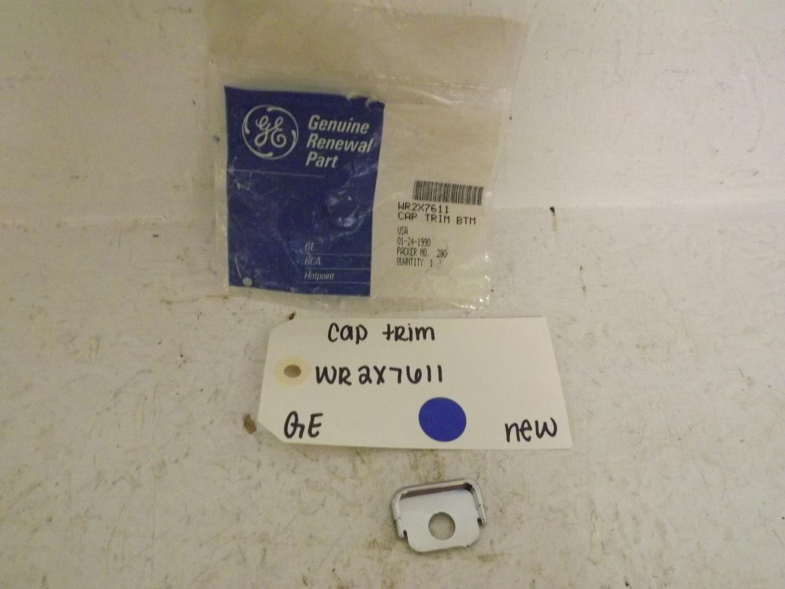 GE Refrigerator WR2X7611 Cap Trim New GE Refrigerator WR2X7611 Cap Trim New